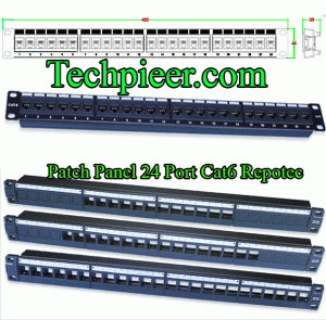 Patch Panel 24 Port Cat6 Repotec