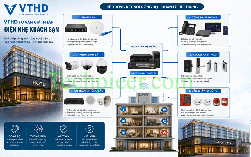 Điện Nhẹ Thiết Bị Sử Dụng Tại Khách Sạn