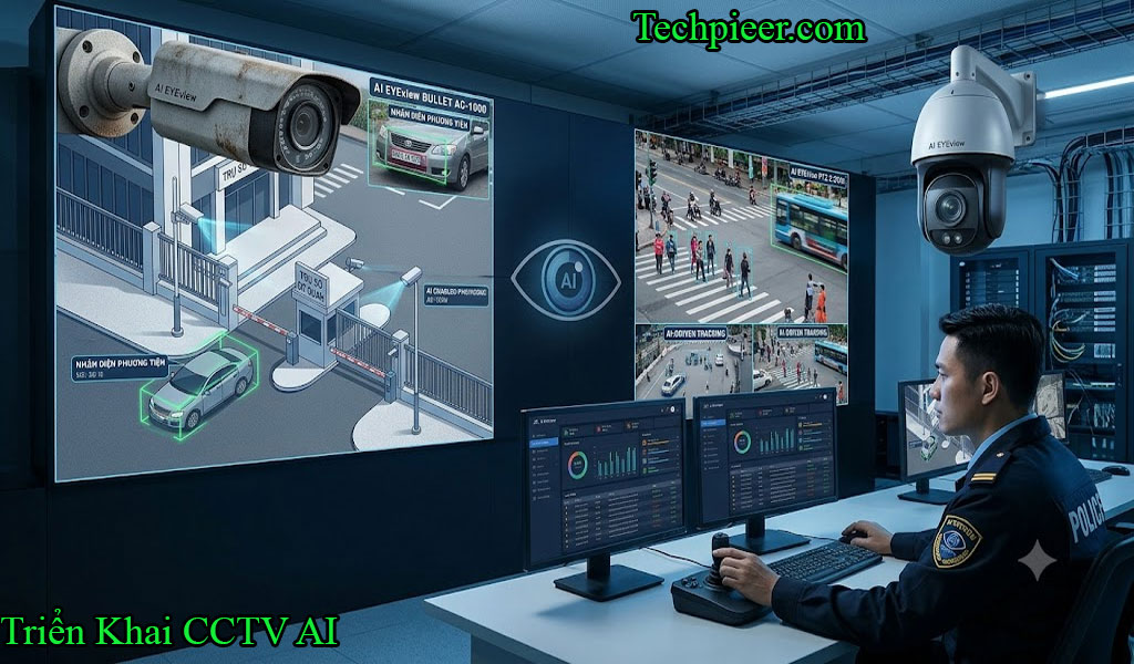 Kiểm Soát Cổng Vào Cơ Quan Triển Khai CCTV AI